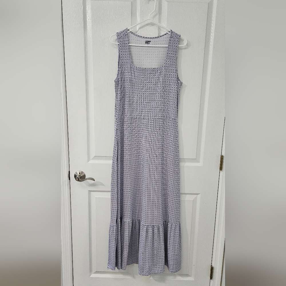 Lands’ End Cotton NWT Sleeveless Maxi Dress Medium